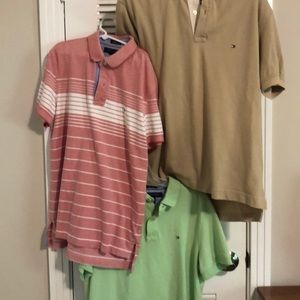 Three medium Tommy Hilfiger men’s polos